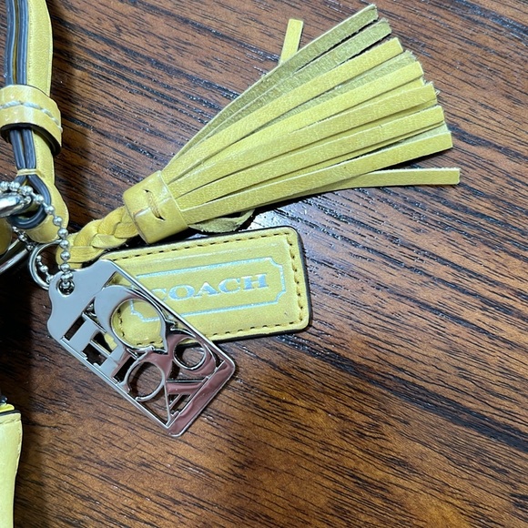 Coach Yellow Leather Handbag - Picture 2 of 8